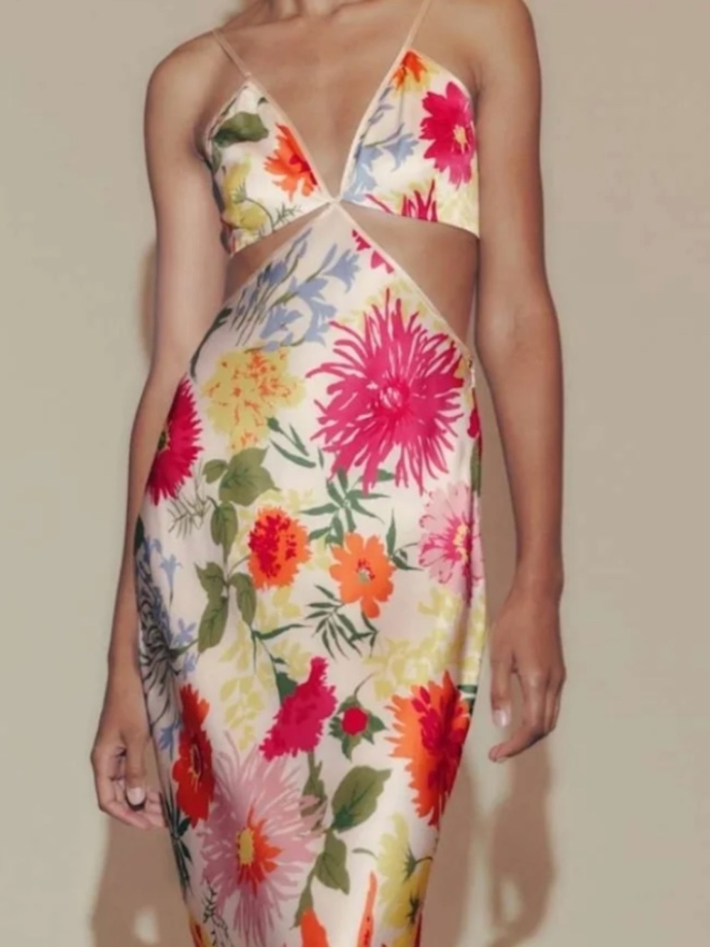 Reformation Poppies Silk dress size 4 New